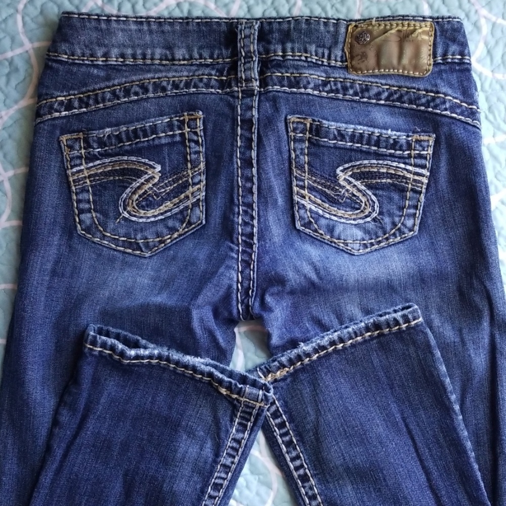 Silver Boot Cut Jeans